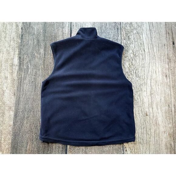 VTG Polo Sport Polartec Men's Large Yellow Blue Reversible Vest Coat - Picture 11 of 12